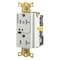 Hubbell Wiring Device-Kellems Straight Blade Receptacle, 5-20R, 20 A, 125V AC, 2 Pole, 3 Wire, Grounded HBL5362RFC1W - alternate 1